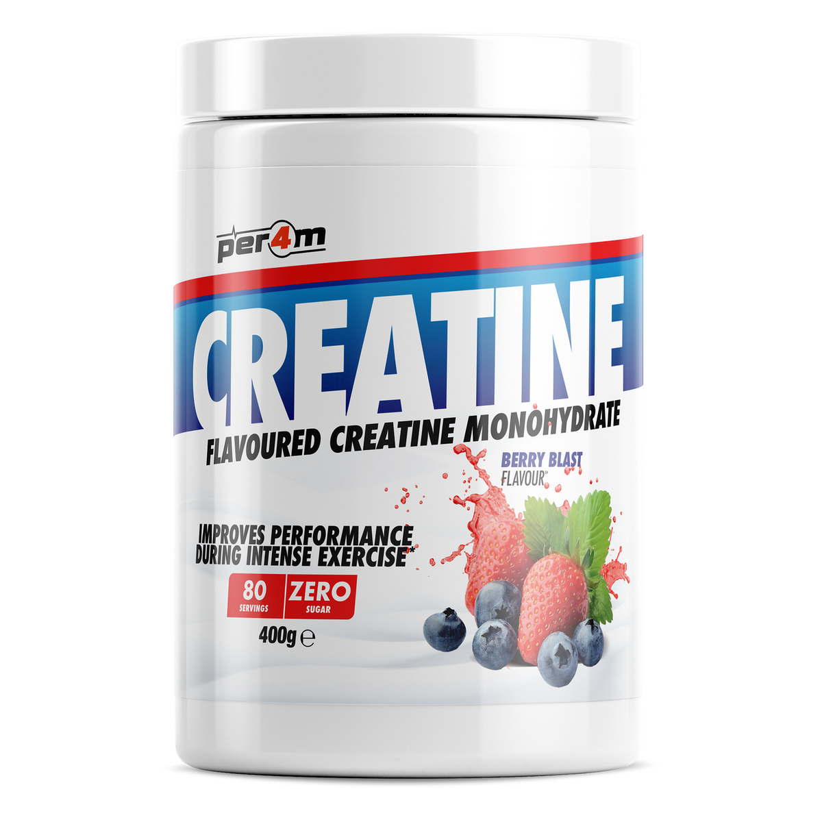 Per4m Creatine 400g Berry Blast tub