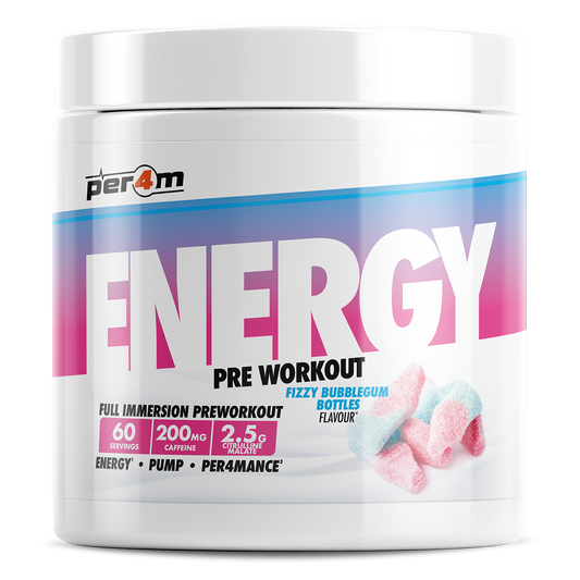PER4M Energy Pre-Workout 390g Fizzy Bubblegum Bottles