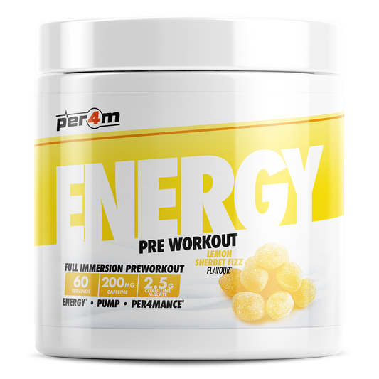 PER4M Energy Pre-Workout 390g Lemon Sherbet Fizz