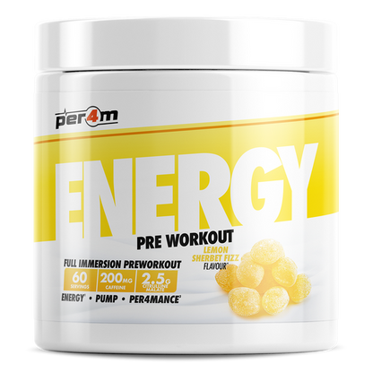 PER4M Energy Pre-Workout 390g Lemon Sherbet Fizz