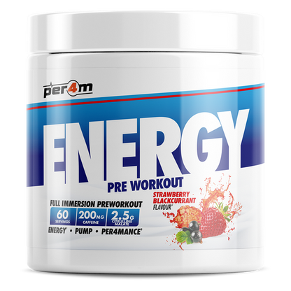 PER4M Energy Pre-Workout 390g Strawberry Blackcurrant