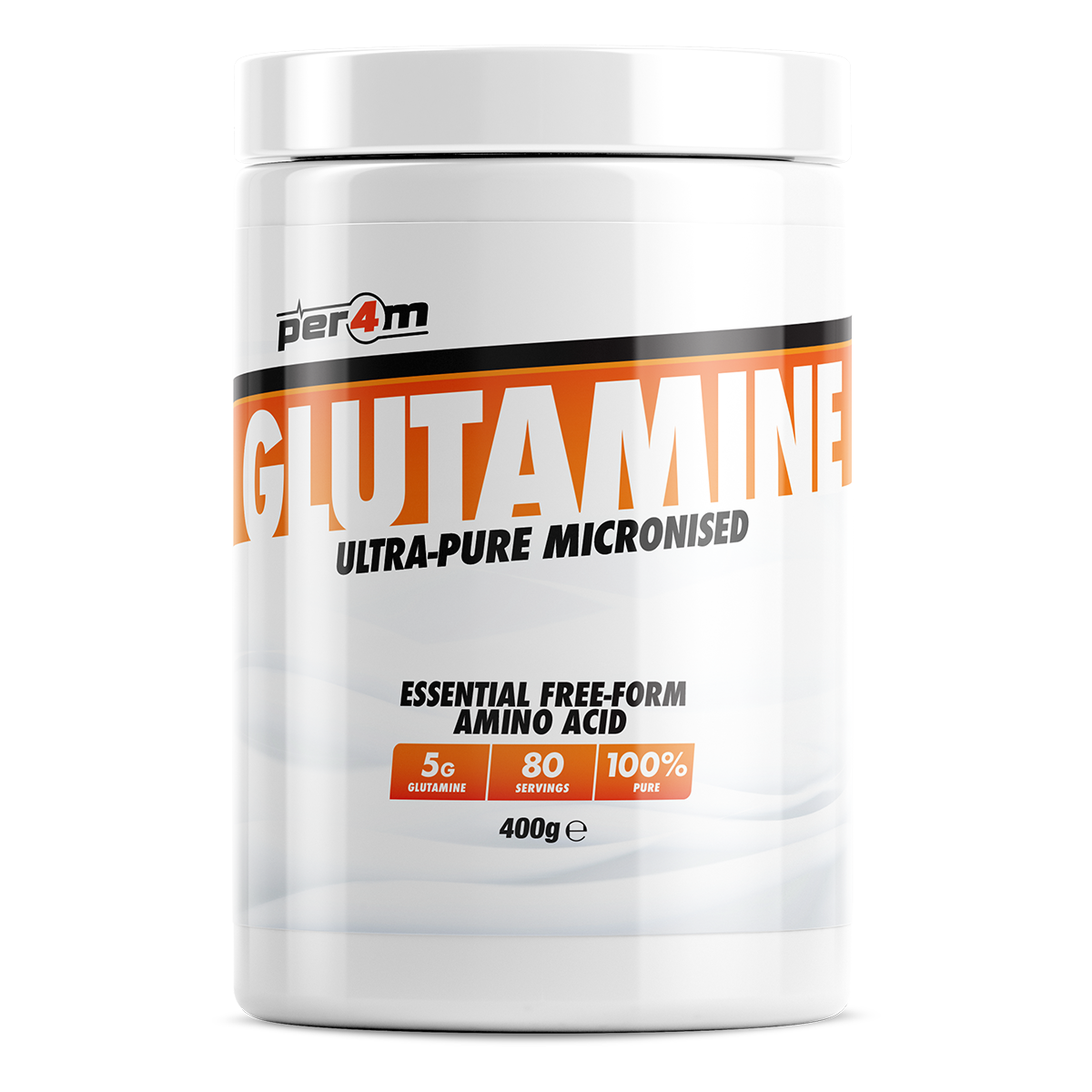 Per4m Glutamine 400g unflavoured tub