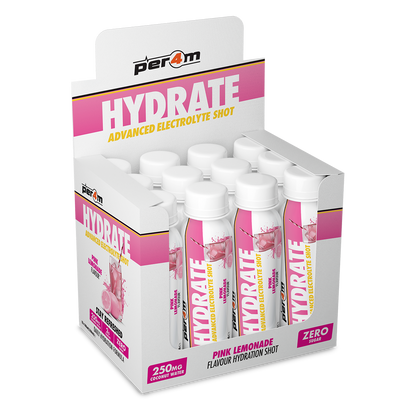 PER4M Hydrate Shots 12 x 100ml Pink Lemonade