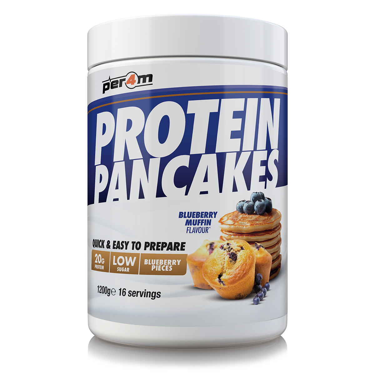 PER4M Protein Pancakes 1.2kg Blueberry Muffin