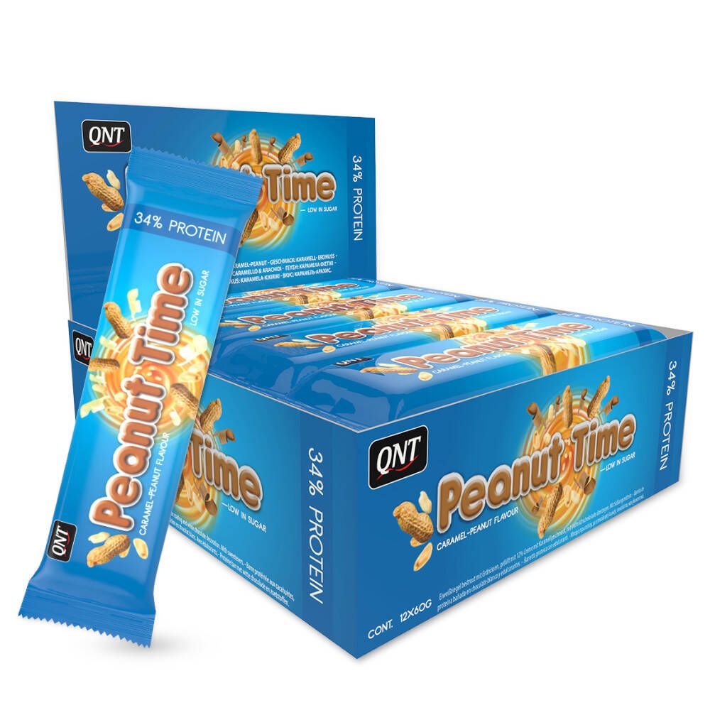 QNT Peanut Time 34% Caramel Peanut 12 x 60g