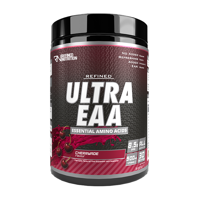 Refined Nutrition Ultra EAA 300g Cherryade – front-facing manufacturer tub