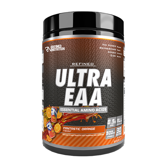 Refined Nutrition Ultra EAA 300g Fantastic Orange – front-facing manufacturer tub