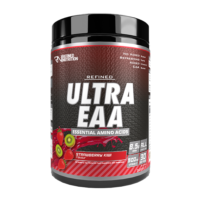 Refined Nutrition Ultra EAA 300g Strawberry Kiwi – front-facing manufacturer tub