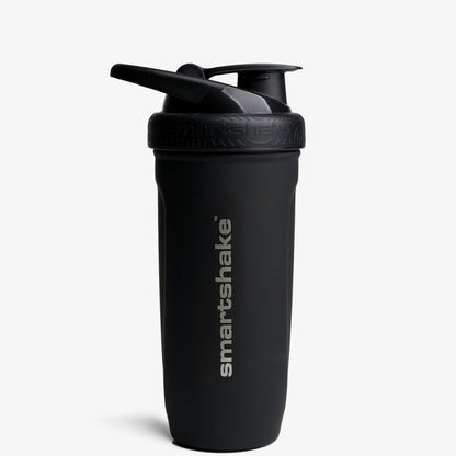 Smartshake Reforce Stainless Steel Shaker 900ml Black front view