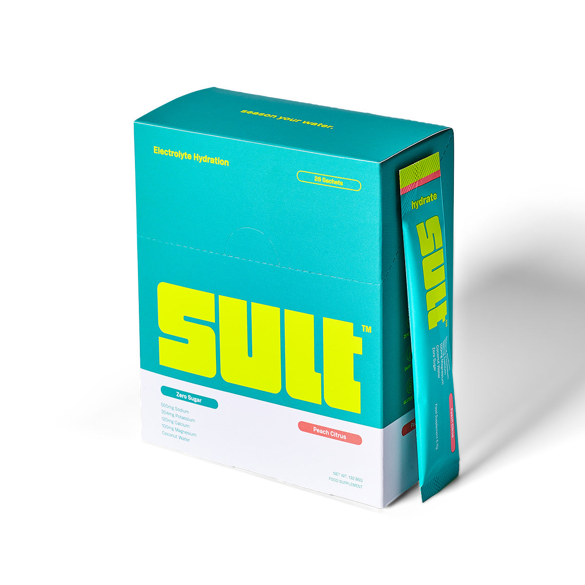 SULT Electrolyte Hydration Peach Citrus 26 sachets