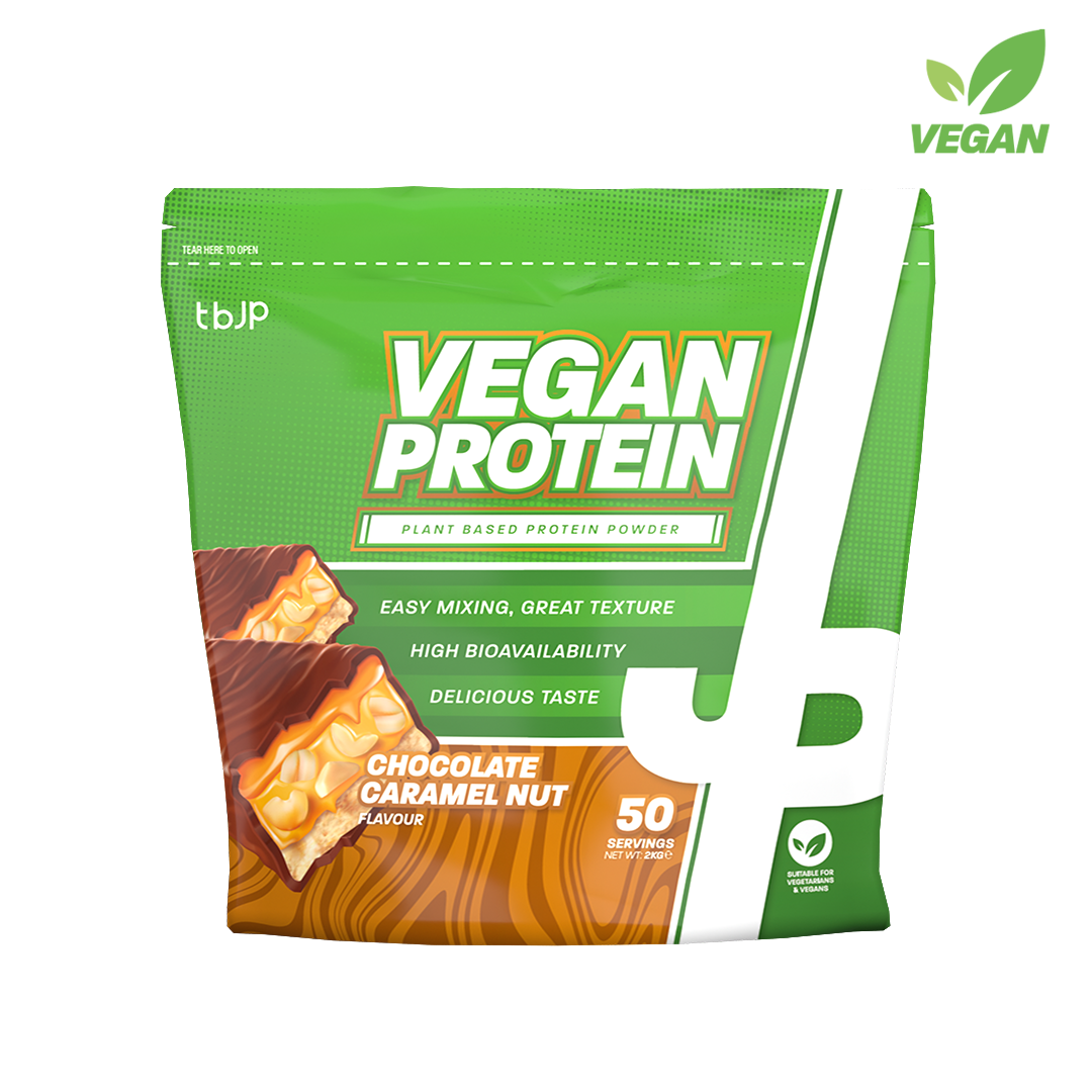Trained By JP Vegan Protein 2kg Chocolate Caramel Nut