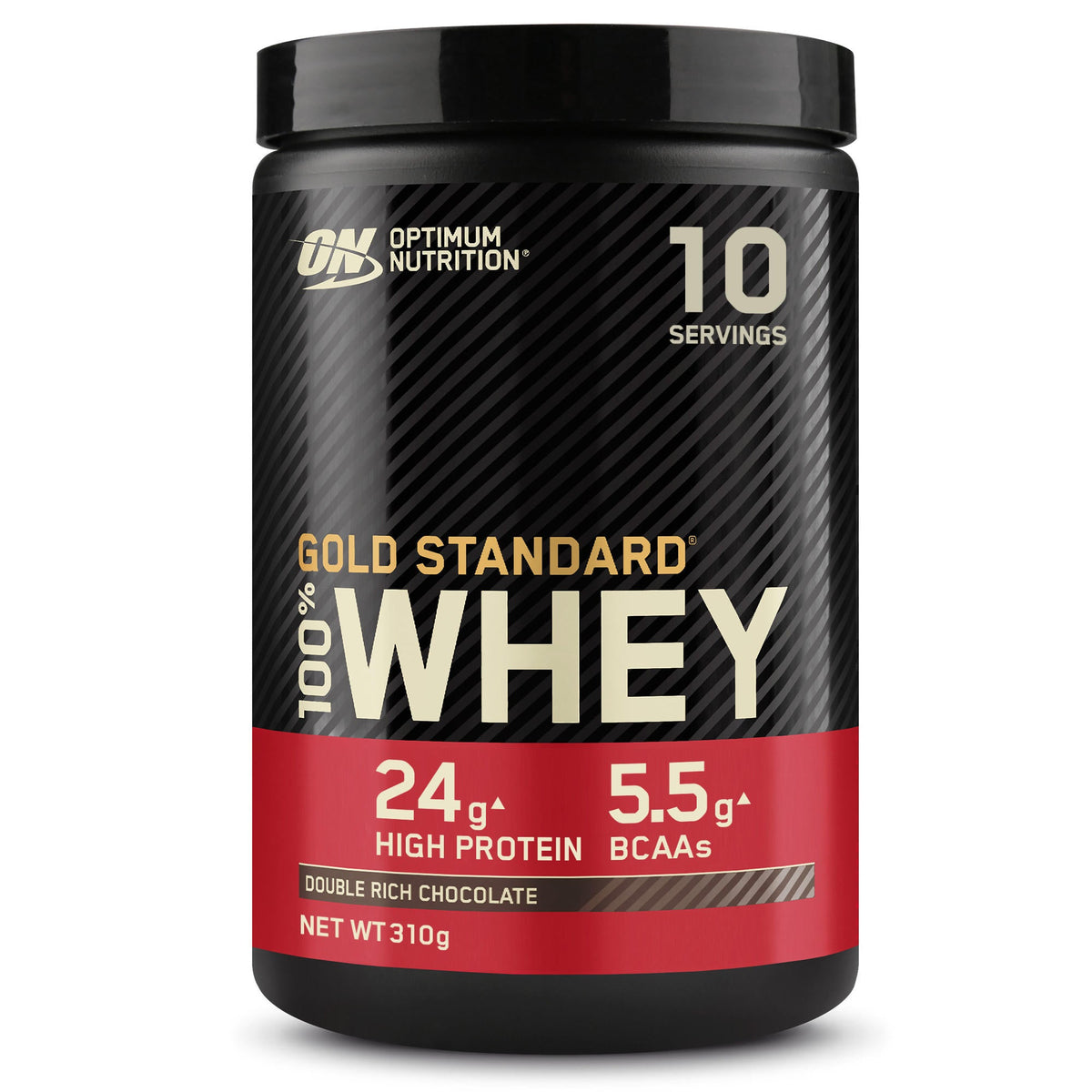 Optimum Nutrition Gold Standard 100% Whey Double Rich Chocolate 310g front-facing tub
