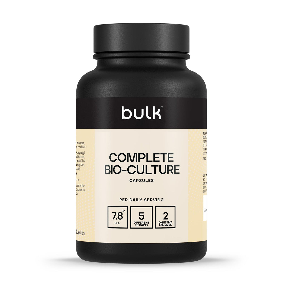 Bulk Complete Bio-Culture capsules bottle front