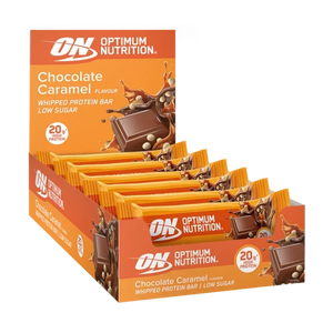Optimum Nutrition Whipped Protein Bar Chocolate Caramel 10 x 60g multipack front