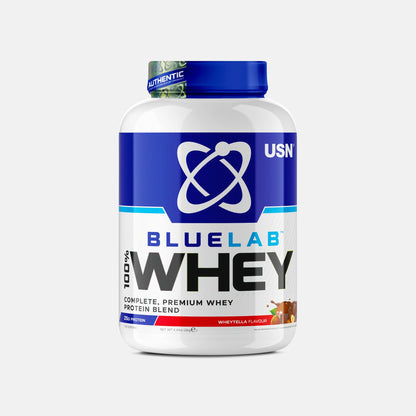 USN BlueLab Whey 2kg Wheytella front-facing tub