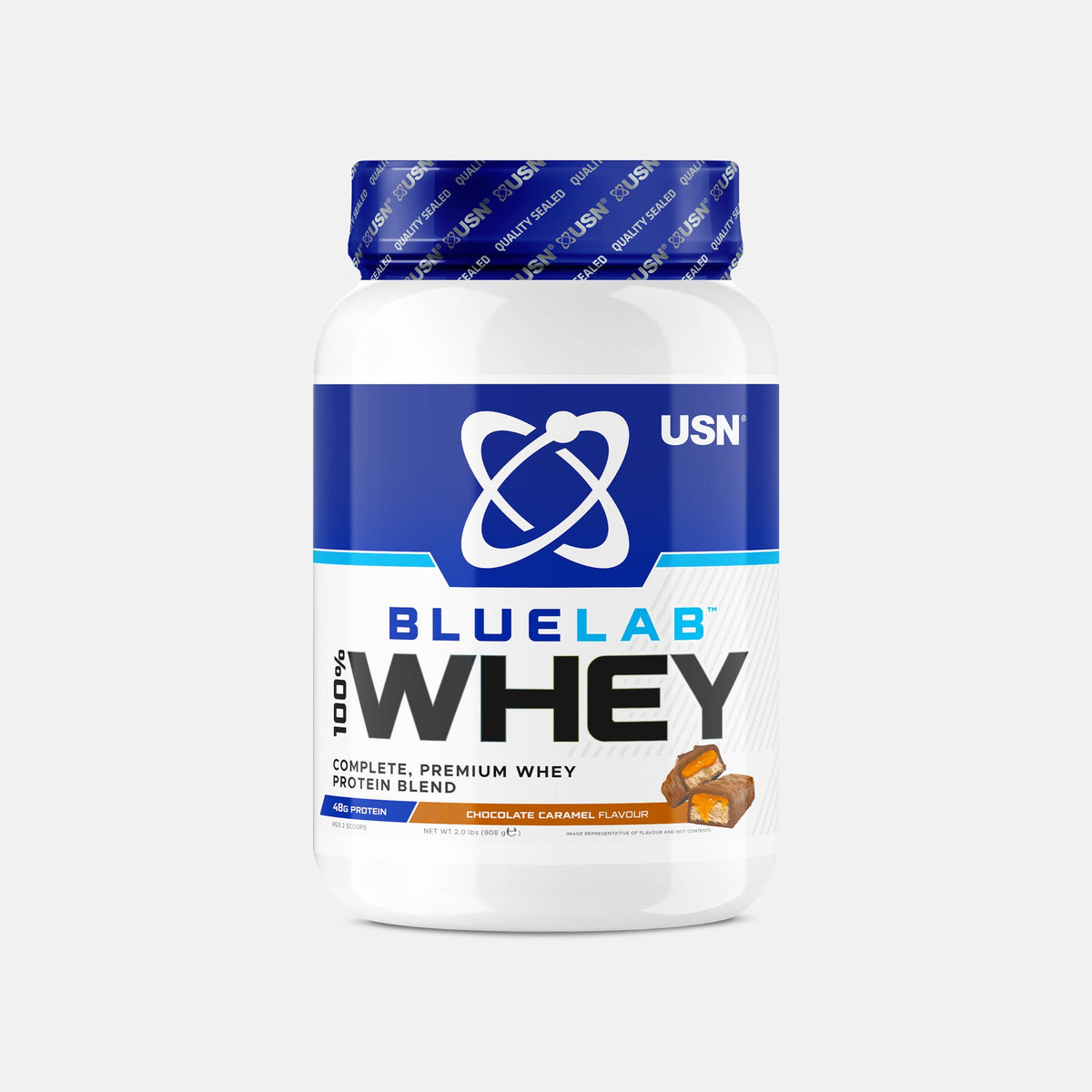 USN BlueLab Whey 908g Caramel Chocolate